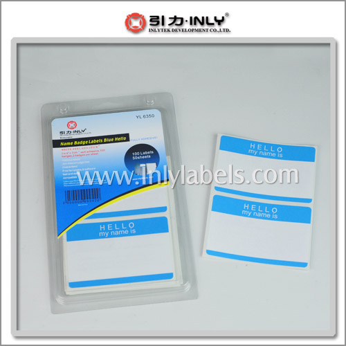 Name Badge Label