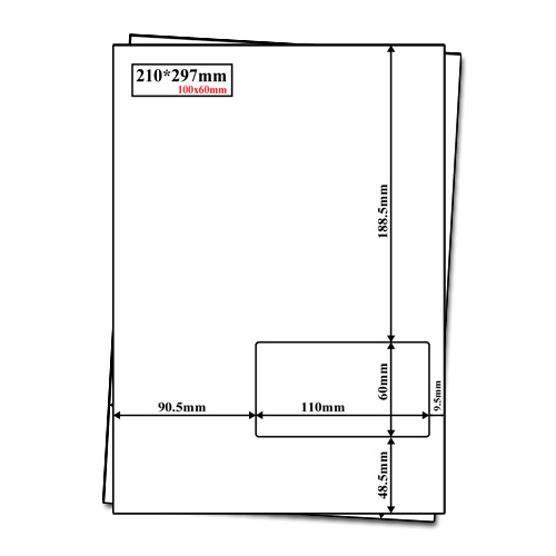 Integrated label   110x60mm