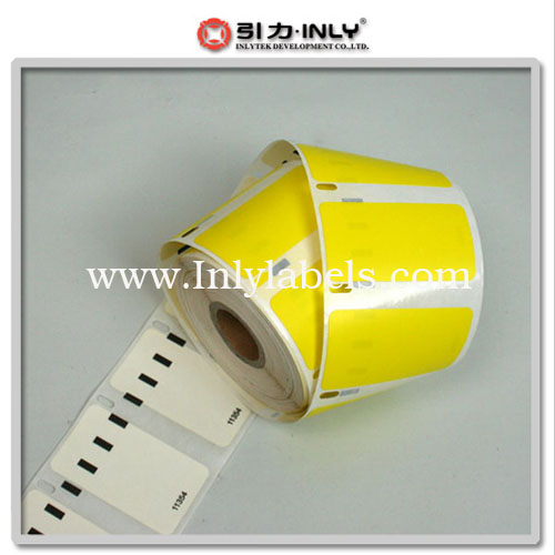 Dymo yellow 11354 compatible label