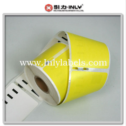 Dymo yellow  99014 compatible label